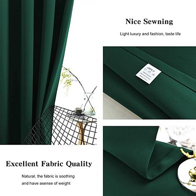 Blackout Curtains, Thermal Insulated Grommet Window Drapes