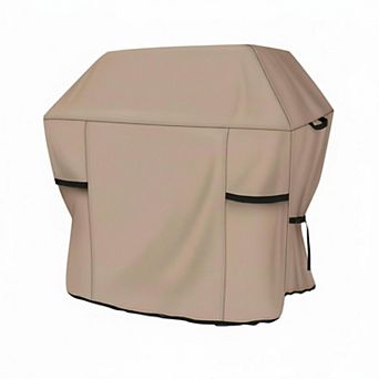Waterproof Heavy Duty 600D Grill Cover for 2-4 Burner Outdoor Gas BBQ w/ Vents Clips Draw Cords