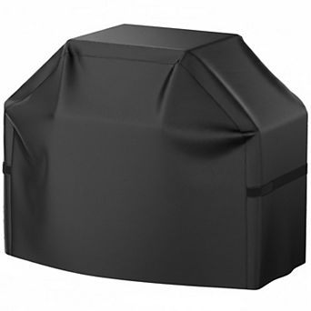 58 Inch BBQ Grill Cover Waterproof Anti-UV Windproof with Hook-and-Loop Straps Drawstring