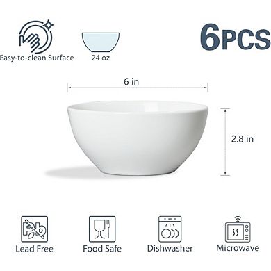 Ceramic Dinner Bowls Microwave Safe, Dishwasher Safe, Stackable