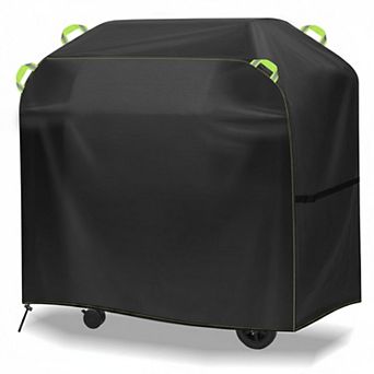 Universal Outdoor Grill Cover Waterproof Anti-UV Oxford Windproof Adjustable Straps 45-75 Inch