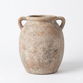 Ceramic Decorative Vase, Rustic Farmhouse Pottery for Home Decor