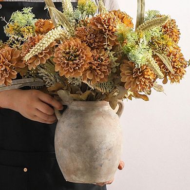 Ceramic Decorative Vase, Rustic Farmhouse Pottery for Home Decor