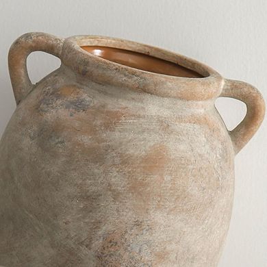 Ceramic Decorative Vase, Rustic Farmhouse Pottery for Home Decor