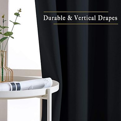 Blackout Curtains, Thermal Insulated Solid Grommet Room Darkening Panels