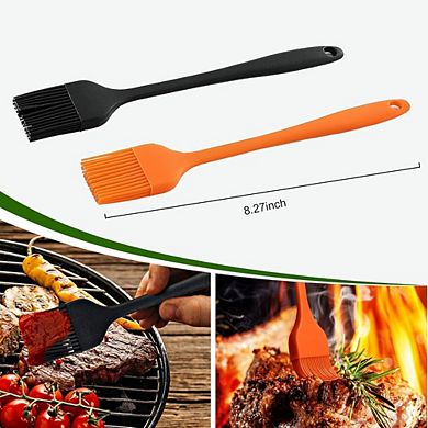 JUANWANG 4-in-1 Stuffed Burger Press Kit, 2 Cast Iron Presses & Brushes,Non-Stick,for Grill/Griddle