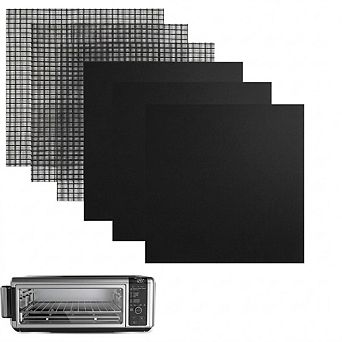 3-Pack 12x12-Inch Silicone Air Fryer Liners with Mesh Sheets, Reusable, Non-Stick