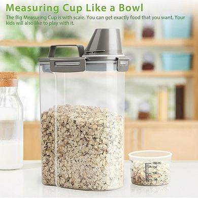 Airtight Rice and Dry Food Storage Container 35 Lbs with Measuring Cup BPA-Free