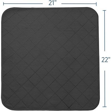 JUANWANG 4-Pack Reusable Seat Protectors, 22"x21", Washable & Absorbent, Black