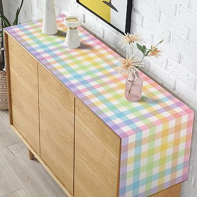 Easter Buffalo Plaid Check Table Runner Spring Holiday Farmhouse Fireplace Kitchen Dining Room