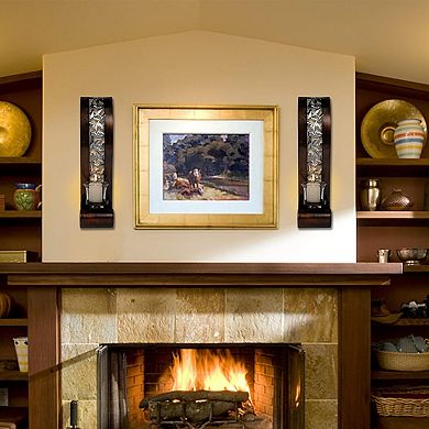 Wall Sconce , with Tea Light Candle Wall Art Decorations for Living Room, Set of 2