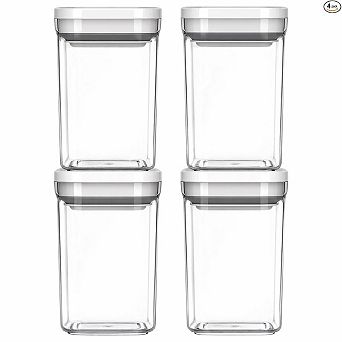 Airtight 4-Pack Food Storage Canisters