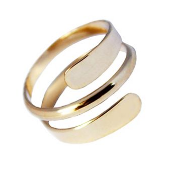 Gold Fill Pipeline Wrap Around Ring