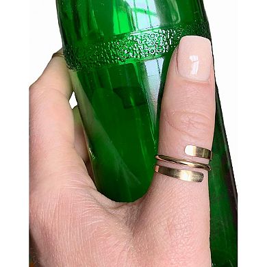 Gold Fill Pipeline Wrap Around Ring