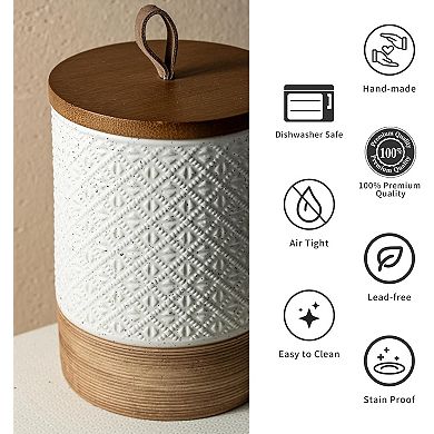 28oz Ceramic Coffee Canister with Lid