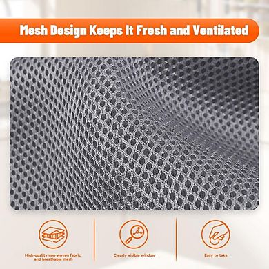 Over Door Hanging Organizer with 5 Large and 5 Mesh Side Pockets