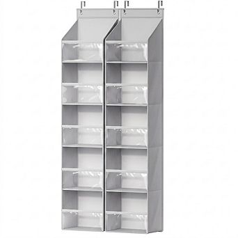 Over Door Organizer with Large Clear Pockets for Multi-Room Storage