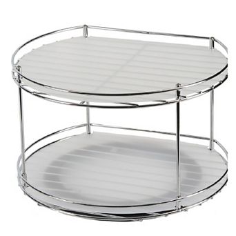 2 tier Rotating Cabinet Organizer