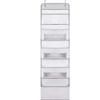 Over Door Hanging Organizer with PVC Pockets for Storage