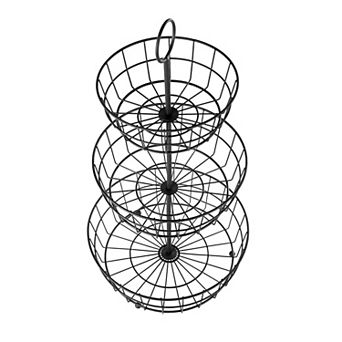 3 tier Detachable Wire Basket Stand