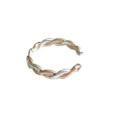 Silver & 14K Gold Fill Adjustable Toe Ring