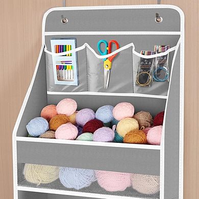 Over Door Hanging Organizer with 4 Large Roomy Pockets for Storage