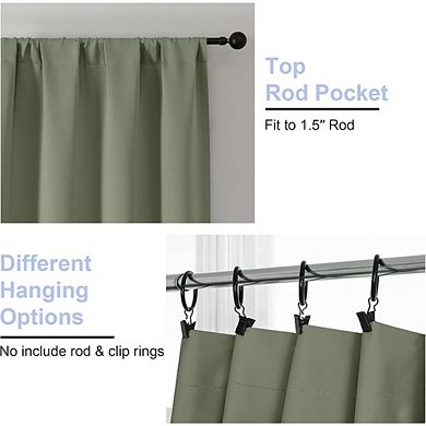 Blackout Curtains, Thermal Insulated Room Darkening Panels
