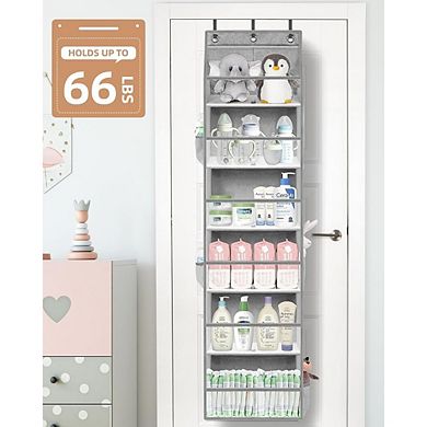 Over Door Hanging Organizer with Large Clear Pockets for Storage