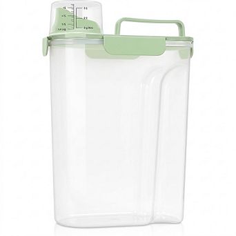 Airtight Rice and Dry Food Storage Container 10 Lbs BPA-Free Clear Plastic