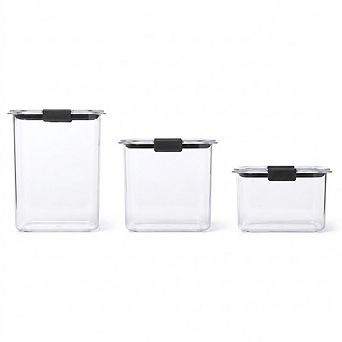 BPA-Free Plastic Food Storage Container Set, Clear Pantry & Baking Set
