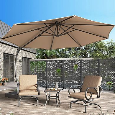 TOEMOA 72 Inch Freestanding Metal Privacy Screen with Stable Base for Outdoor Use