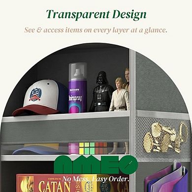 Over Door Hanging Organizer with Large Pockets, 35lb Swing-Proof Storage