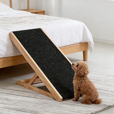 IFMALL Adjustable Height Pet Ramp for Furniture and Vehicle Access