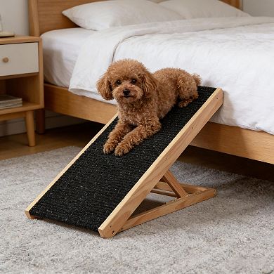 IFMALL Adjustable Height Pet Ramp for Furniture and Vehicle Access