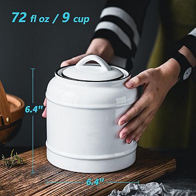 72oz Ceramic Food Storage Jar with Lid