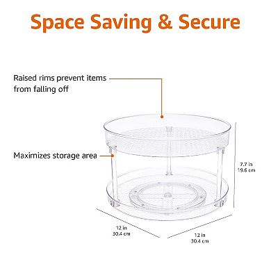 12" 2-Tier Lazy Susan Organizer