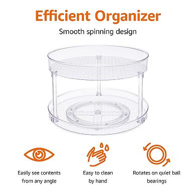 12" 2-Tier Lazy Susan Organizer