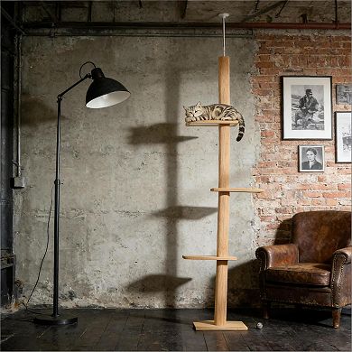 IFMALL Adjustable Height Multi-Level Cat Activity Tree with Jump Platforms