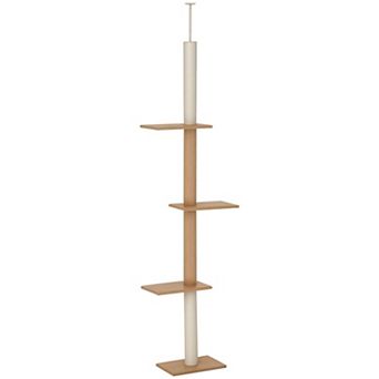 IFMALL Adjustable Height Multi-Level Cat Activity Tree with Jump Platforms