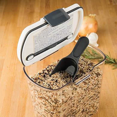 Airtight Grain Storage Container with Hinged Lid, BPA-Free