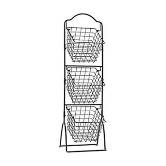 3 tier Black Metal Kitchen Organizer