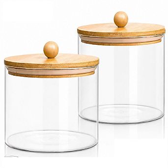 2 Pack Glass Storage Canisters