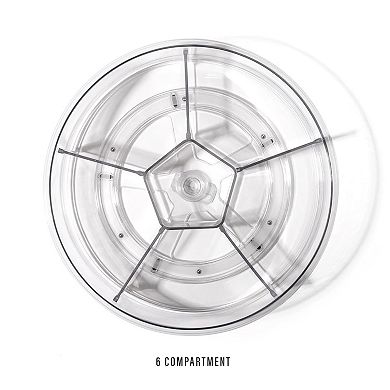 6-Compartment Round Rotating Organizer
