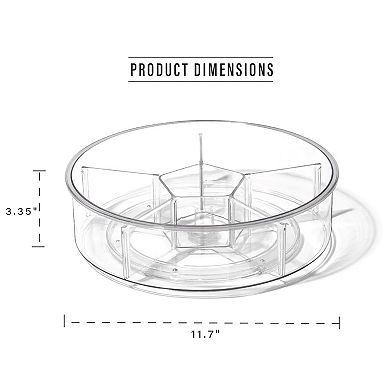 6-Compartment Round Rotating Organizer