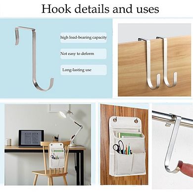 Hanging Wall Basket Organizer with Pockets, Over-the-Door Storage Rack Set