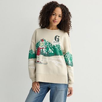 Women's Grinch Ski Graphic Fleece Pullover