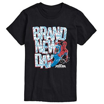 Big & Tall Spider-Man Brand New Day Web Logo Graphic Tee