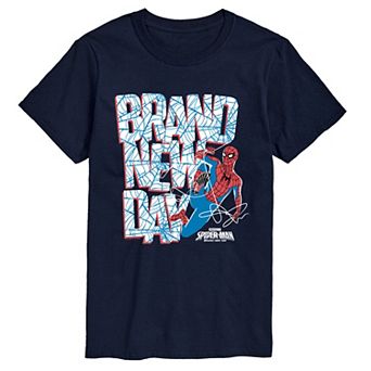 Big & Tall Spider-Man Brand New Day Web Logo Graphic Tee