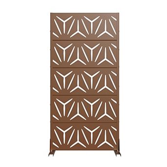 5 x 3 ft Outdoor Screen Enclosures Black Star Shaped Rectangular Galvanized Steel Panels