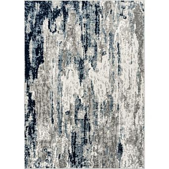 Luxe Weavers Modern Distressed Abstract Area Rug